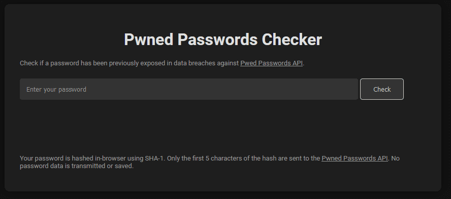 Pnwed Passwords Checker