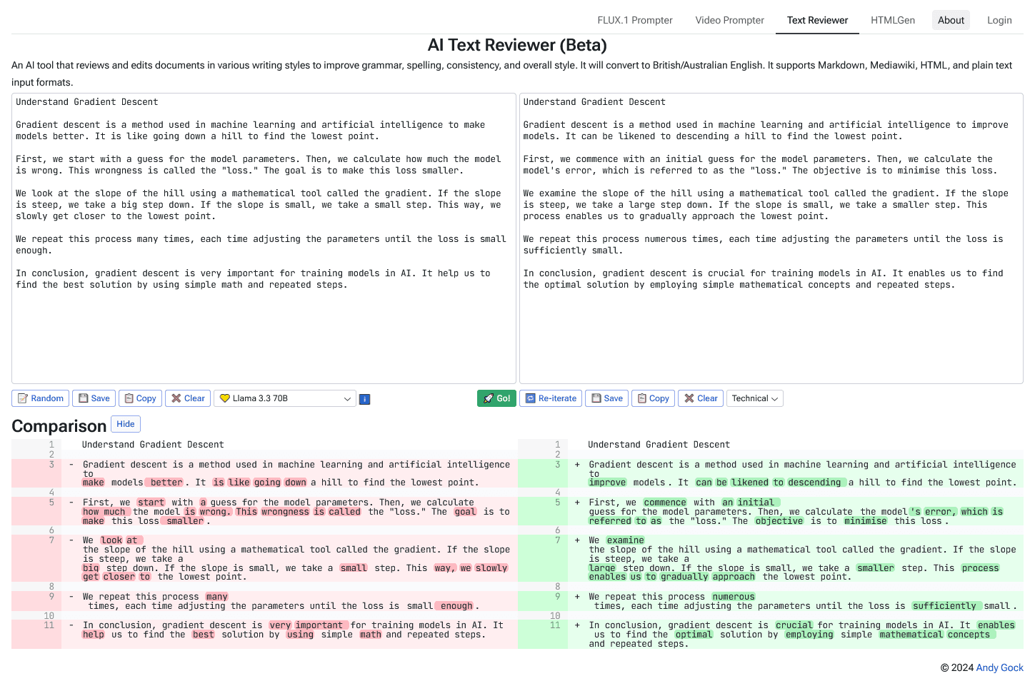 AI Text Reviewer