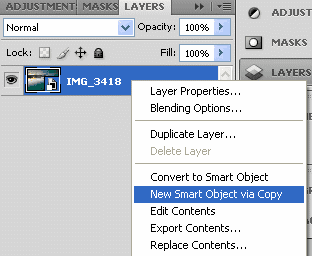 Create Smart Objects