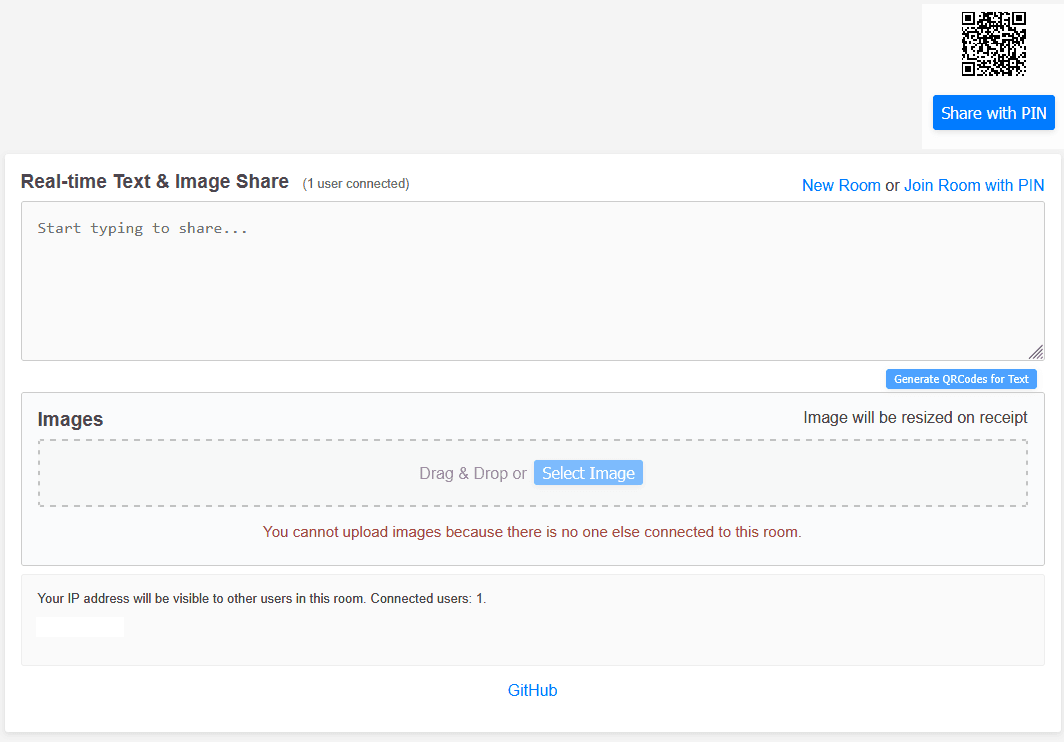 Real-time Text & Image Share